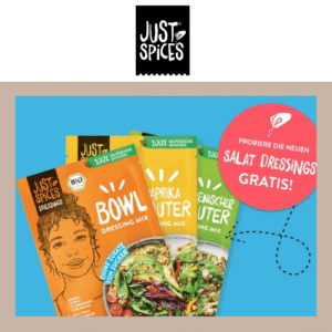 Bio Salat Dressing Von Just Spices Kostenlos Testen Super Sparfuechse